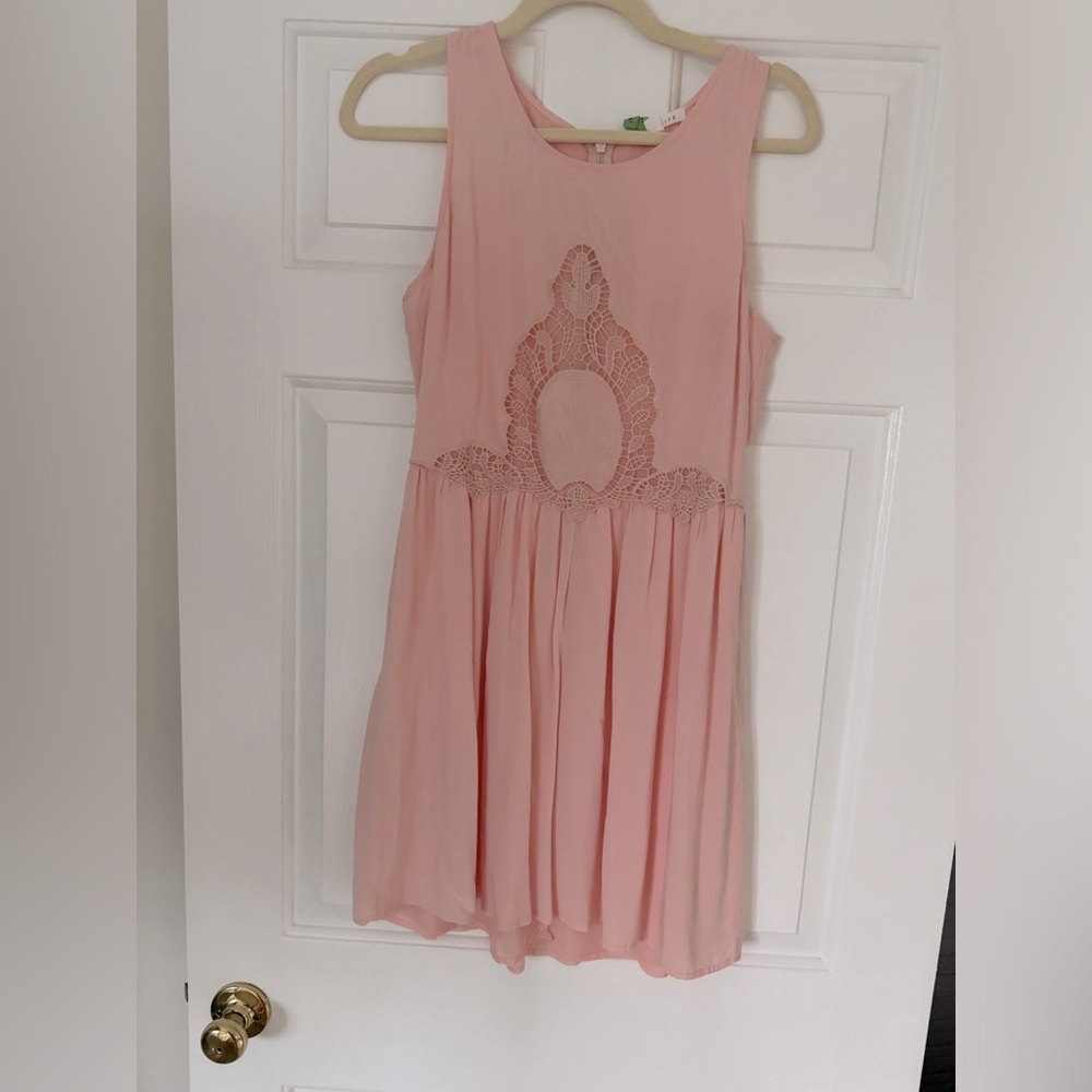 Pink lace dress